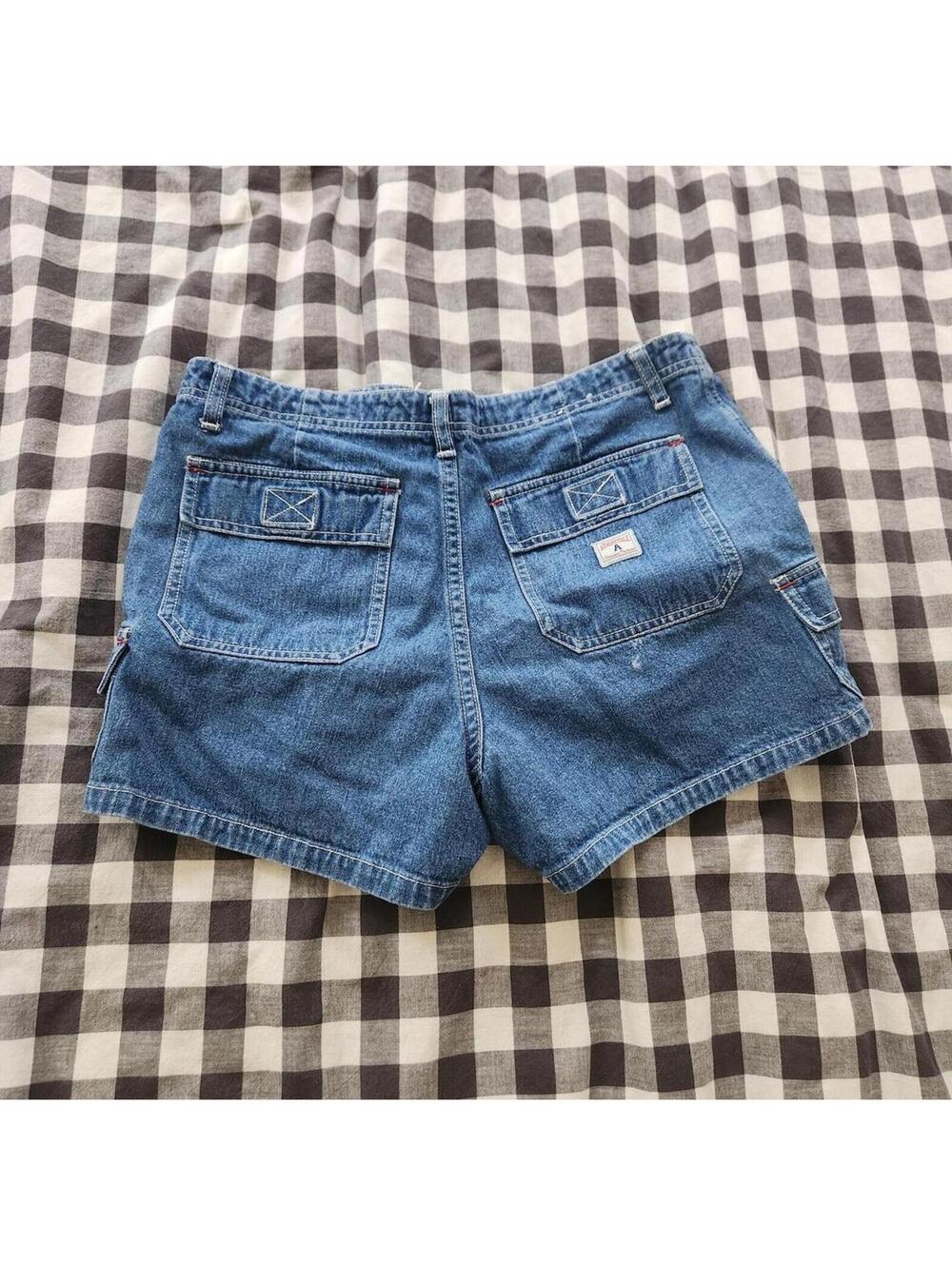 Aeropostale denim cargo mini shorts - Picture 2 of 4
